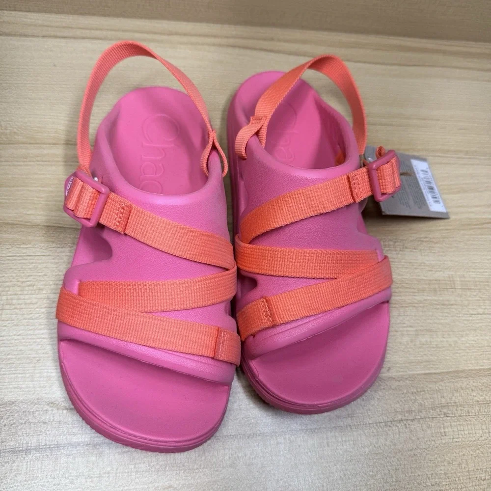 Chaco's‎ Chillos Sport Sandals Kids Youth Sz 4 Rose Pink Hiking Swimming Slip On
